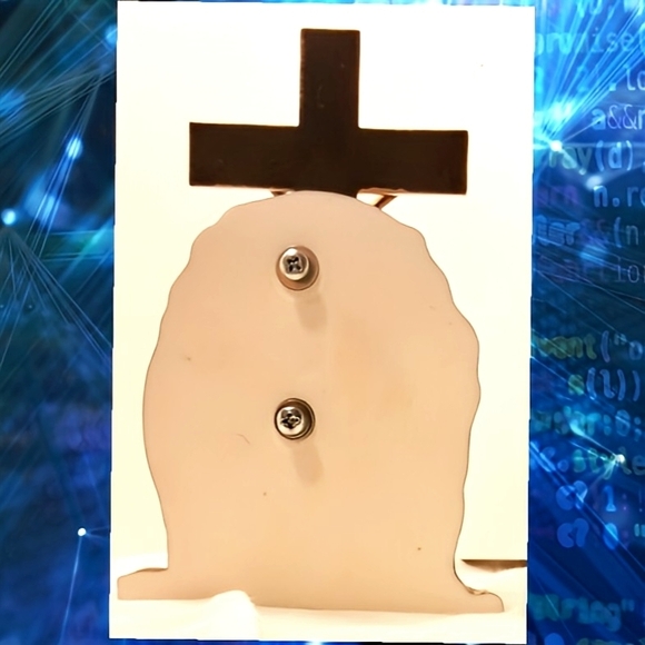 Life Symbols Crucifix Sculpture by Batesville, 1999, Hand-Painted - Picture 2 of 6